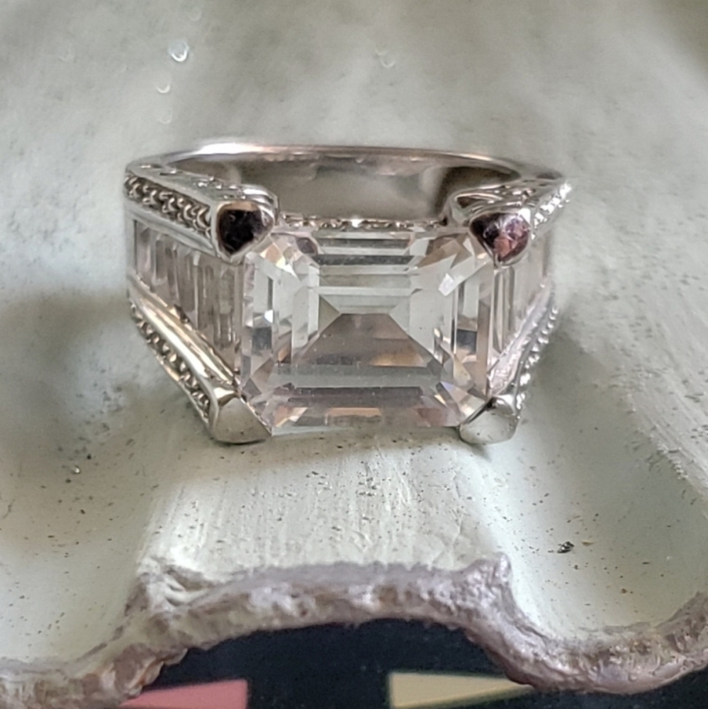 Colleen Lopez Sterling White Quartz Ring